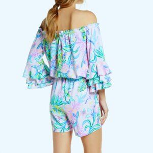 Lilly Pulitzer Calla Romper Mermaid in the Shade Size XS